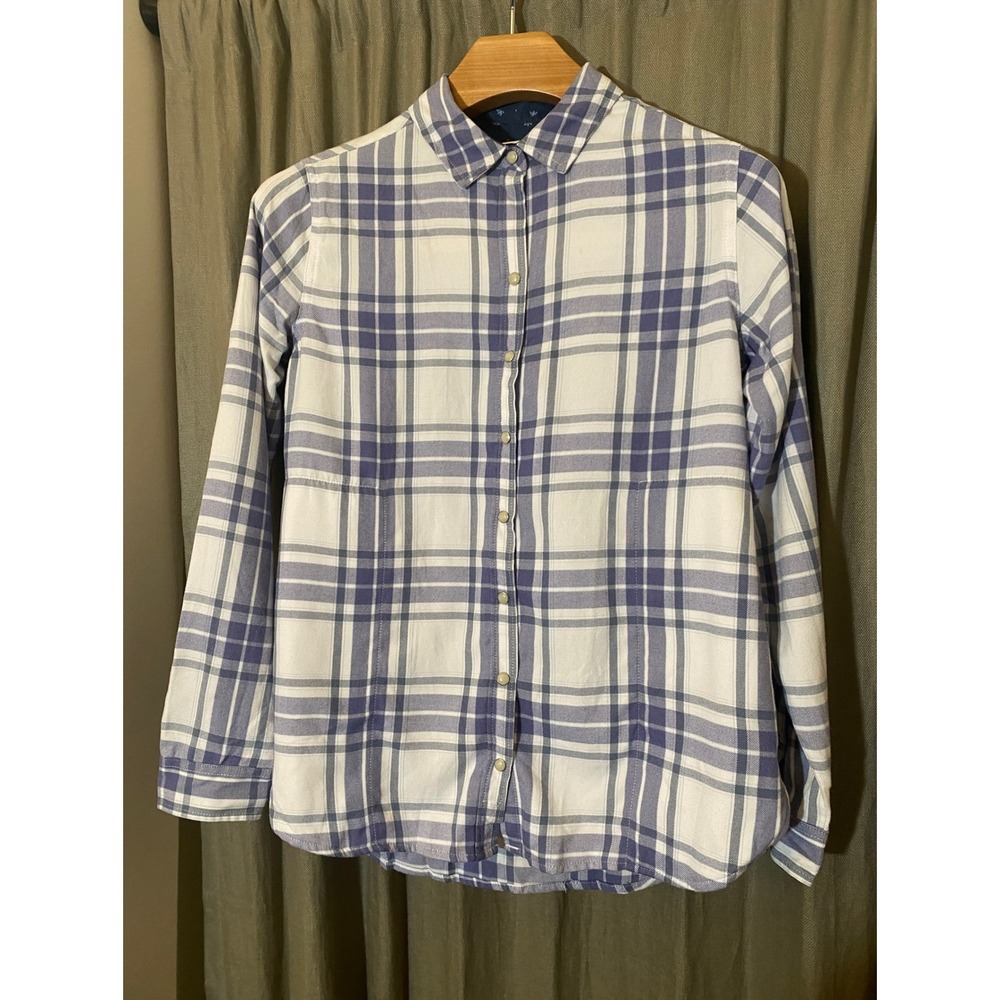 Jachs Girlfriend New York Plaid‎ Button Down Shirt Women's Size S